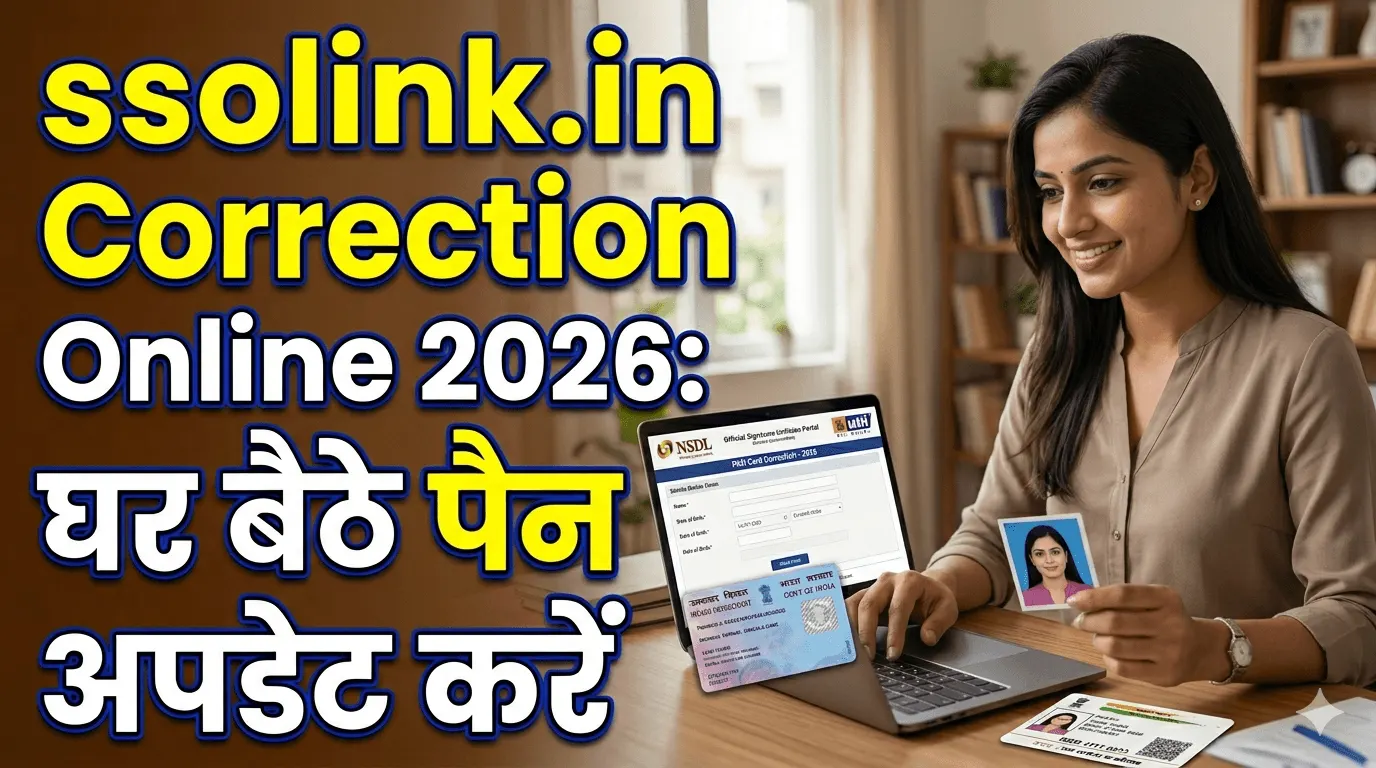PAN Card Correction Online 2026: घर बैठे पैन अपडेट करें
